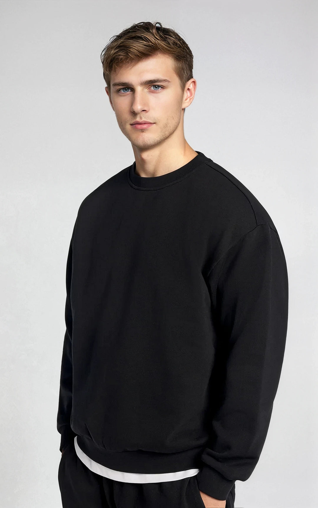 Men’s Fleece-Lined Crew Neck Sweatshirt