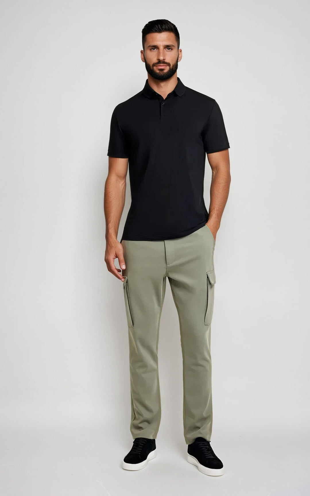 Men’s Classic Cotton Short Sleeve Polo T-Shirt -Navy