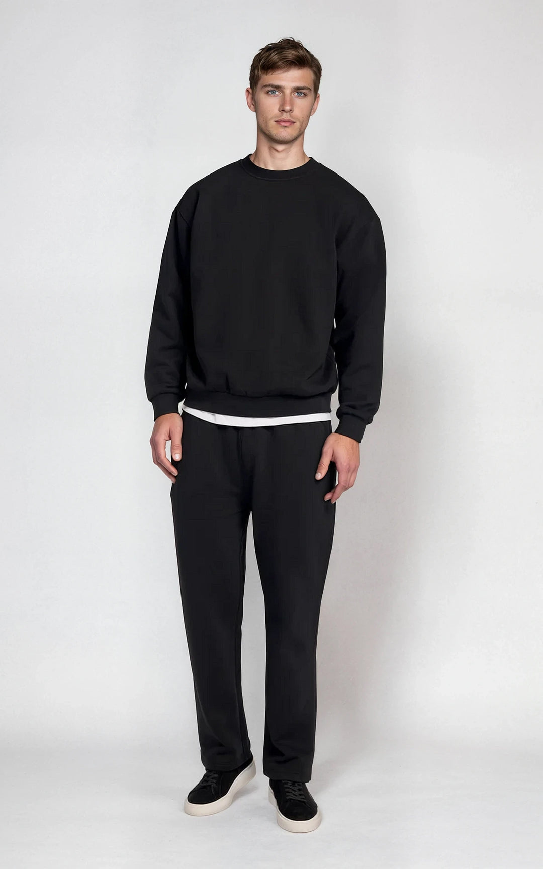 Men’s Fleece-Lined Crew Neck Sweatshirt