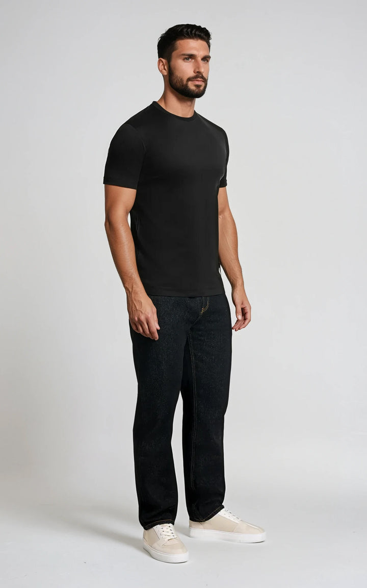 Men’s Slim Fit Heavyweight T-Shirt - Black