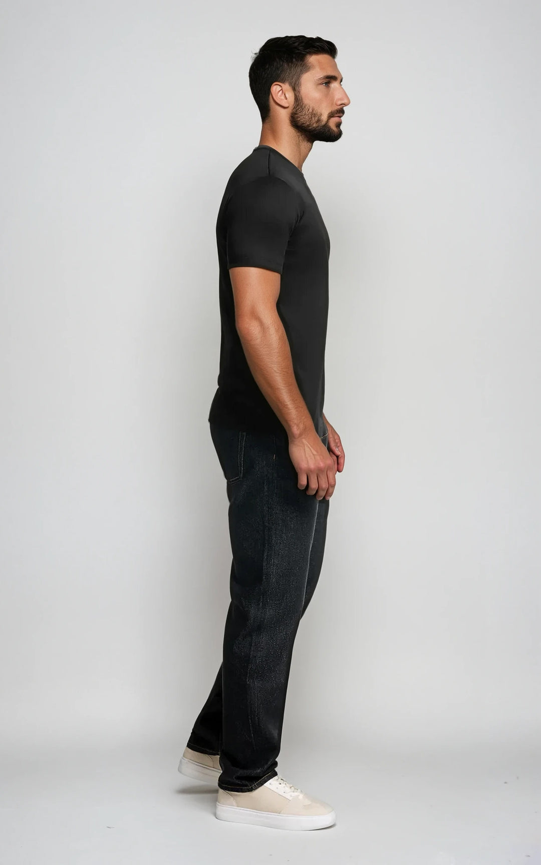 Men’s Slim Fit Heavyweight T-Shirt - Black