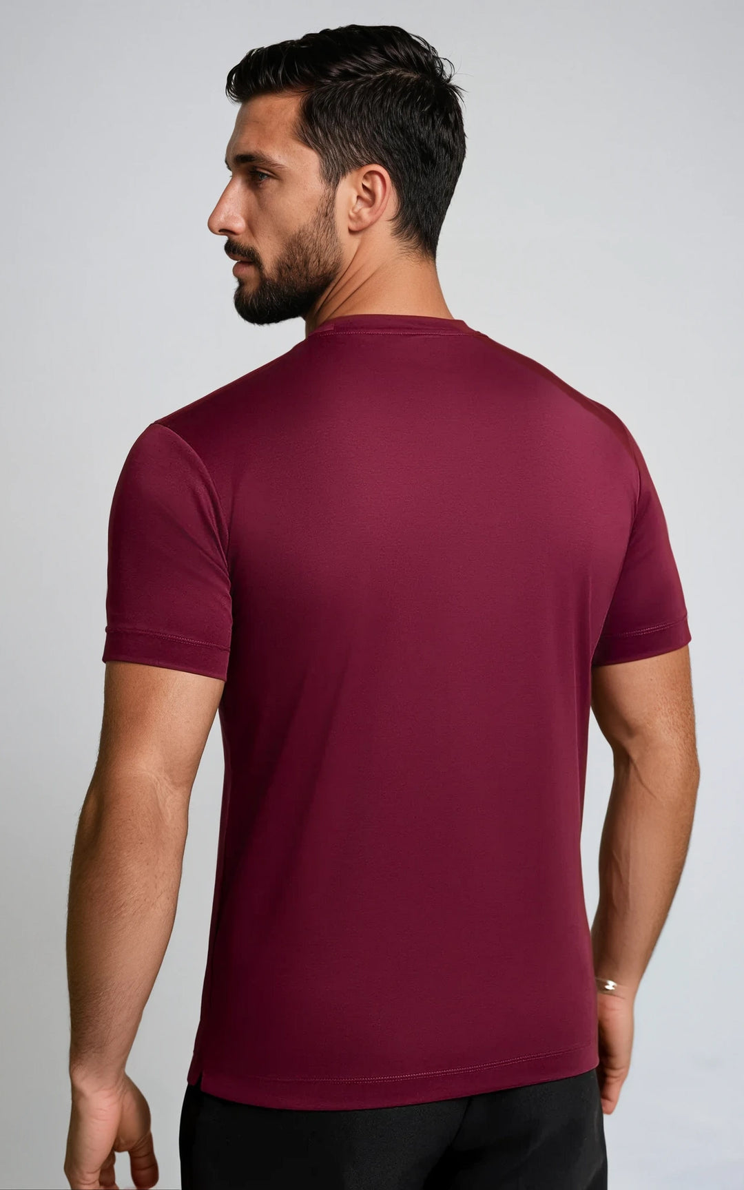 Men’s Slim Fit Heavyweight T-Shirt - Burgundy