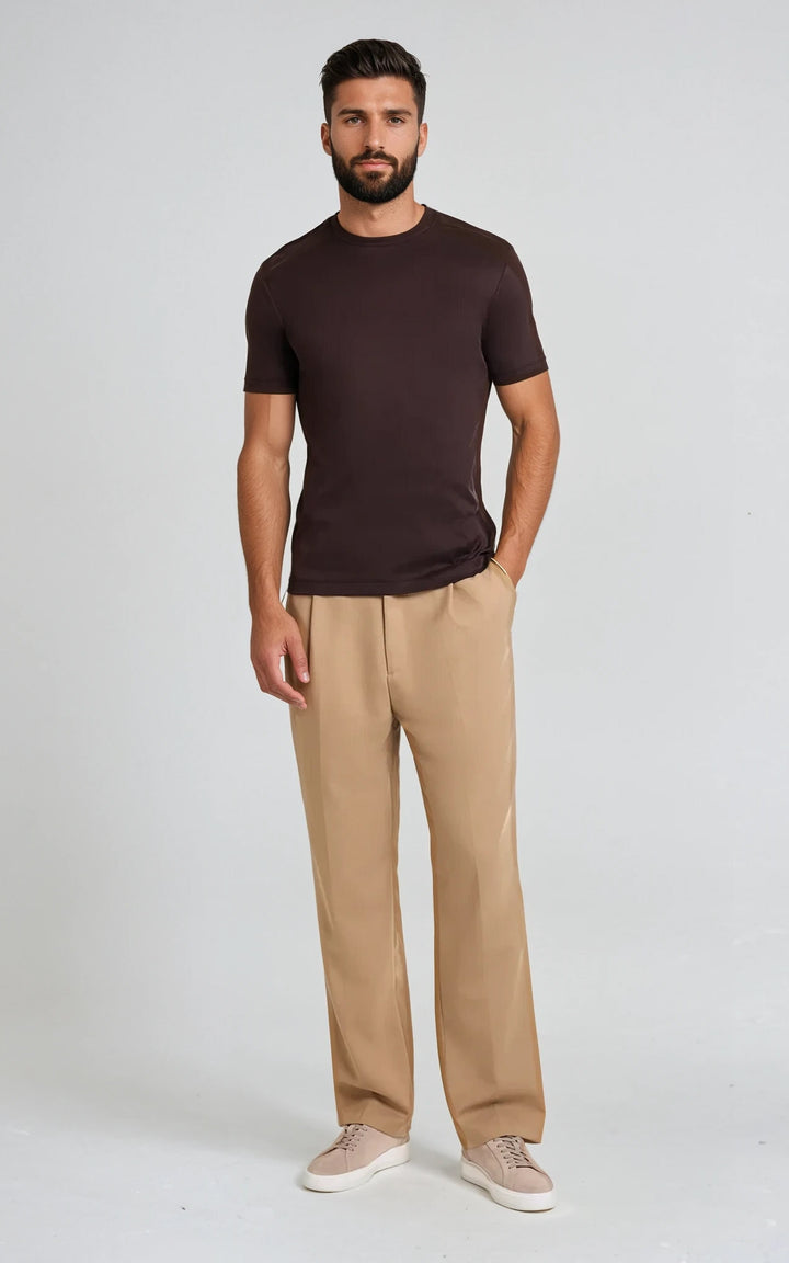 Men’s Slim Fit Heavyweight T-Shirt - Burgundy