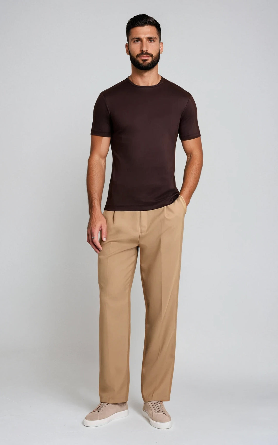 Men’s Slim Fit Heavyweight T-Shirt - Mocha